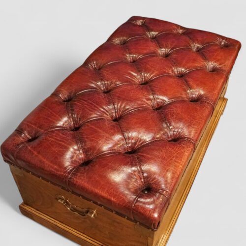 Victorian camphorwood ottoman top