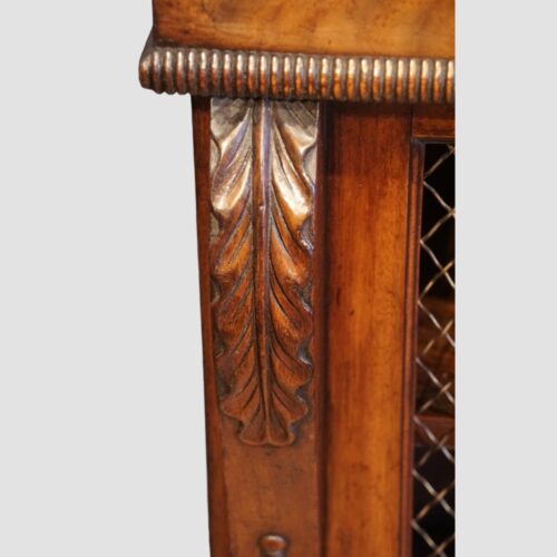 William IV mahogany chiffonier carving