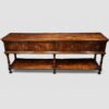 18th century oak pot board dresser base