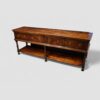 18th century oak pot board dresser base at angle