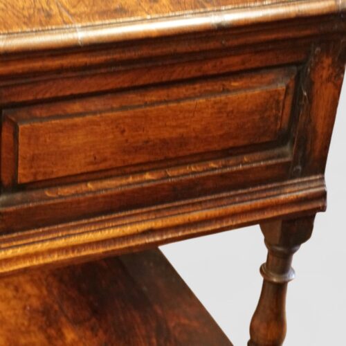 18th century oak pot board dresser base end panel