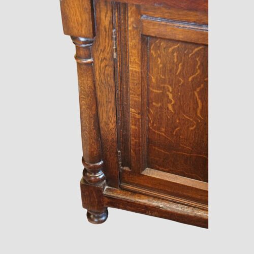 18thc. oak dog kennel dresser base door stile