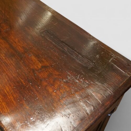 18thc. oak dog kennel dresser base historic repairs