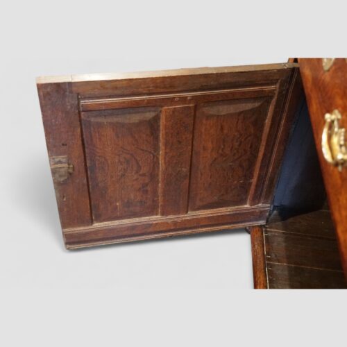 18thc. oak dog kennel dresser base rear door