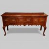 Antique oak cabriole leg dresser base 1