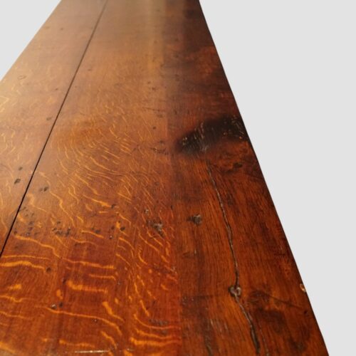 Antique oak cabriole leg dresser base detail top