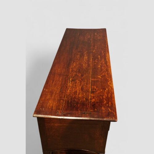 Antique oak dresser base with square legs top
