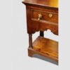 Antique oak pot board dresser with brass drop handles corner