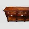 Antique oak pot board dresser with brass drop handles drawers
