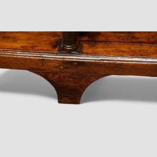 Antique oak pot board dresser with brass drop handles foot