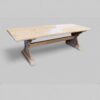 Custom made Refectory dining table 244cms long