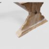 Custom made Refectory dining table 244cms long foot detail