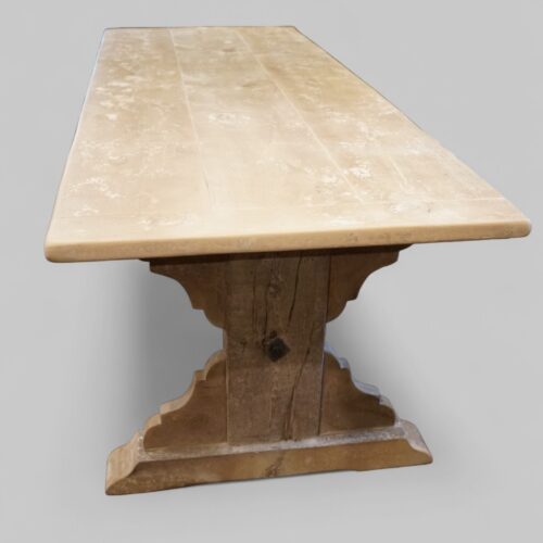 Custom made Refectory dining table 244cms long top