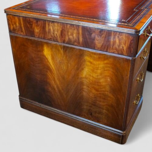 Edwardian mahogany partners desk
