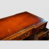 Edwardian mahogany partners desk leather top detail