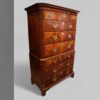 George I walnut chest on chest angle