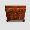 George I walnut chest on chest base