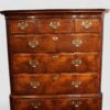 George I walnut chest on chest top section