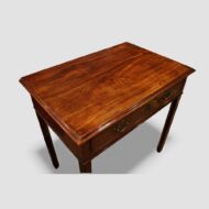 George III mahogany side table angle top