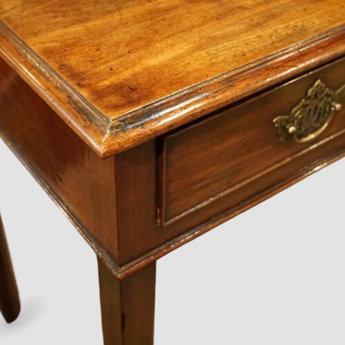 George III mahogany side table corner