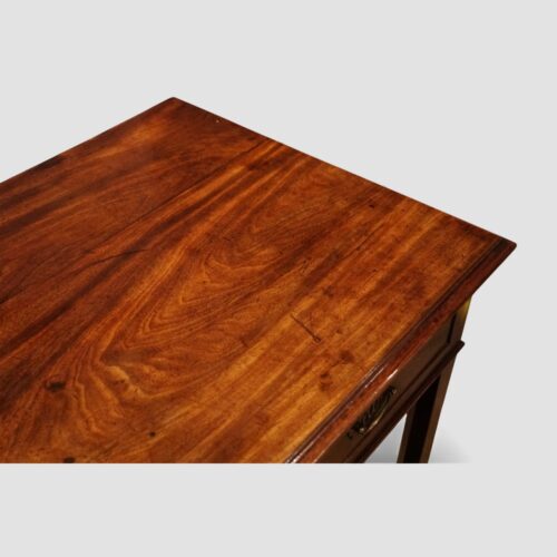 George III mahogany side table detail top