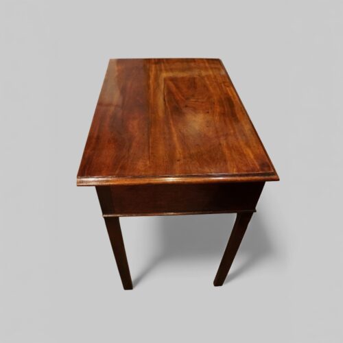 George III mahogany side table top view