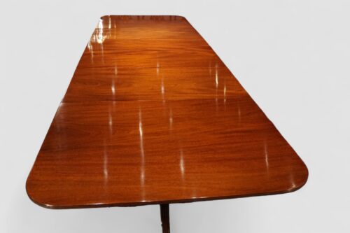 George V mahogany 3 pillar dining table top