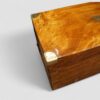 Large brass bound camphor wood campaign trunk brass corner