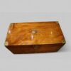 Large brass bound camphor wood campaign trunk figured top