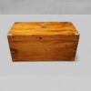 Large brass bound camphor wood campaign trunk rear