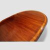 Sheraton style mahogany oval extending dining table top