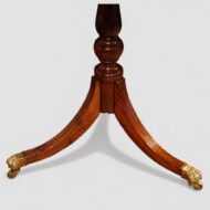 Small mahogany drum table base