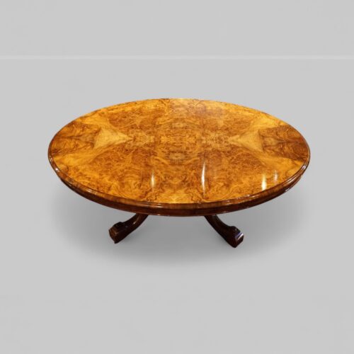 Victorian burr walnut coffee table