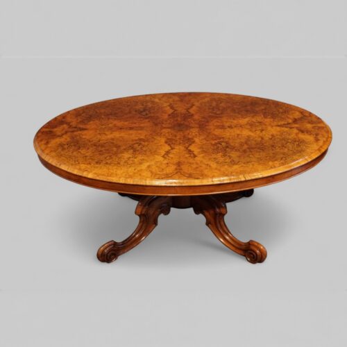 Victorian burr walnut coffee table
