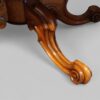 Victorian burr walnut coffee table leg