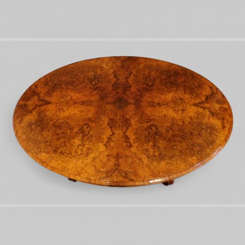 Victorian burr walnut coffee table top