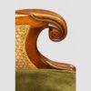 William IV mahogany bergere library chair detail arm