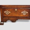 Antique oak small dresser base drawer detail