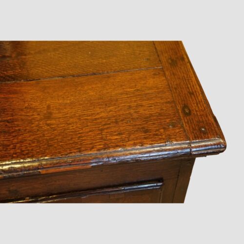 Antique oak small dresser base edge