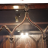 George III mahogany breakfront bookcase Gothic carving
