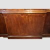 George III mahogany breakfront bookcase centre cupboard doors