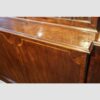 George III mahogany breakfront bookcase moulding