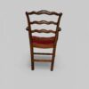 Set of 12 Hepplewhite style ladderback dining chairs armchair rear