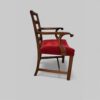 Set of 12 Hepplewhite style ladderback dining chairs side arm