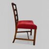 Set of 12 Hepplewhite style ladderback dining chairs side chair side view