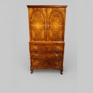 1930s walnut tallboy