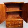 1930s walnut tallboy interior