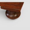 19thc brass inlaid teak campaign trunk foot