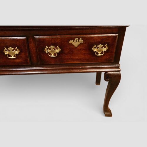 Antique oak cabriole leg dresser drawer