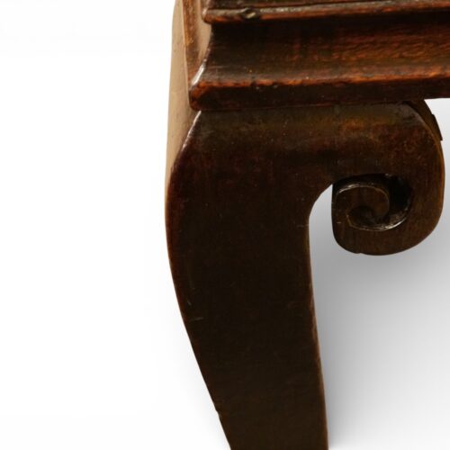 Antique oak cabriole leg dresser knuckle